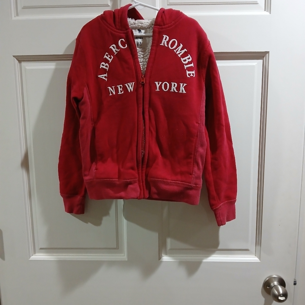 Abercrombie & Fitch Red Cream Label Shirt 7/8